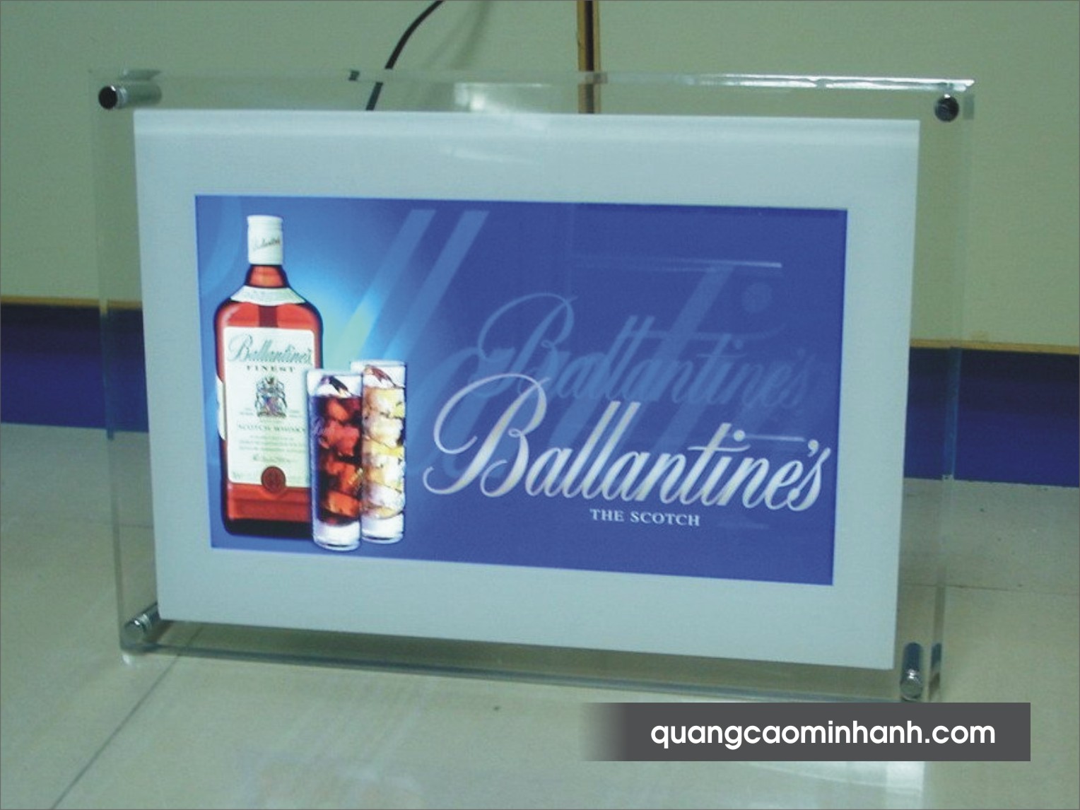 Biển hộp đèn siêu mỏng 2 lớp mica