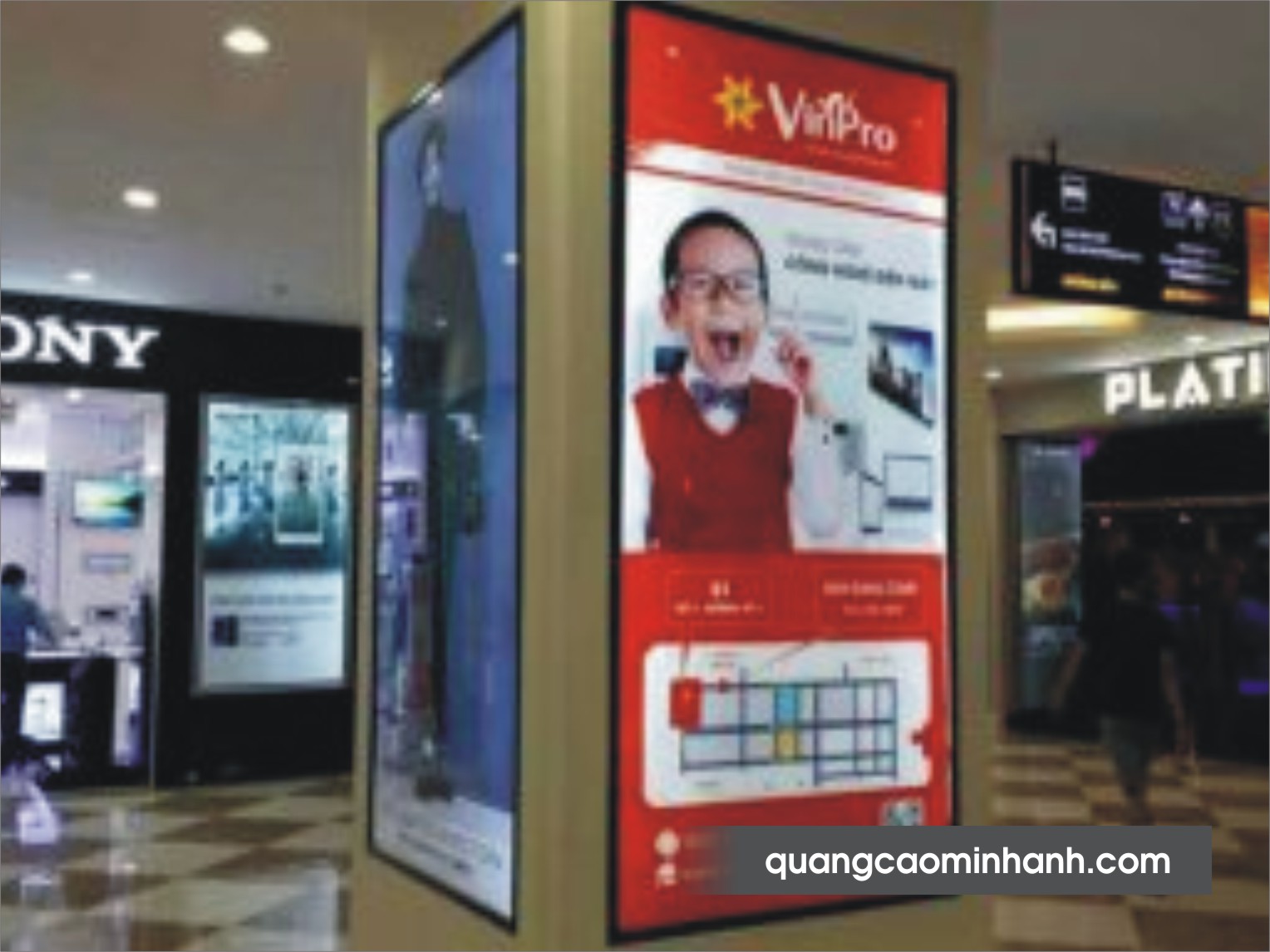 Biển hộp đèn siêu mỏng khung nhôm bật nắp