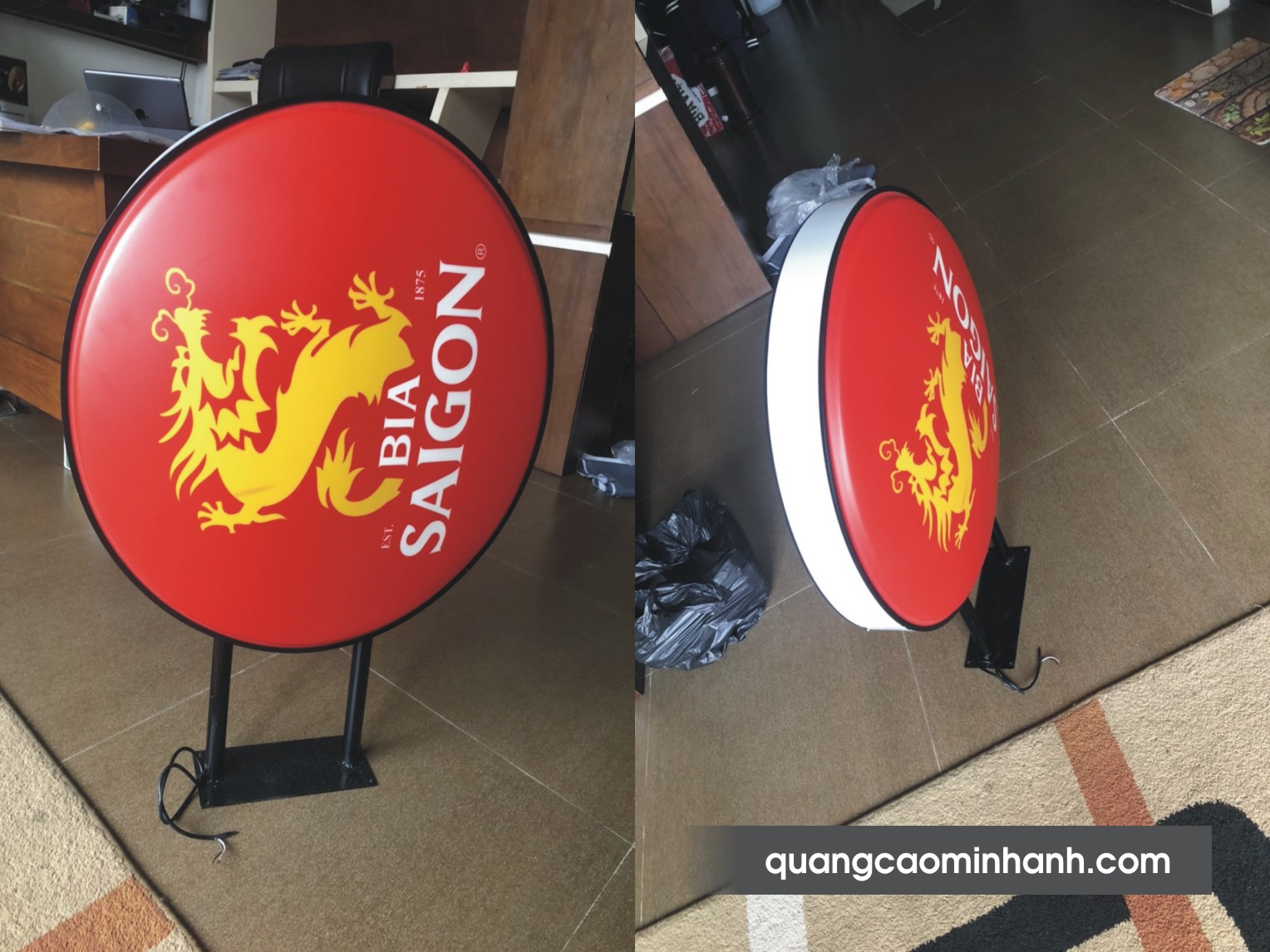 Biển vẫy mica hút nổi