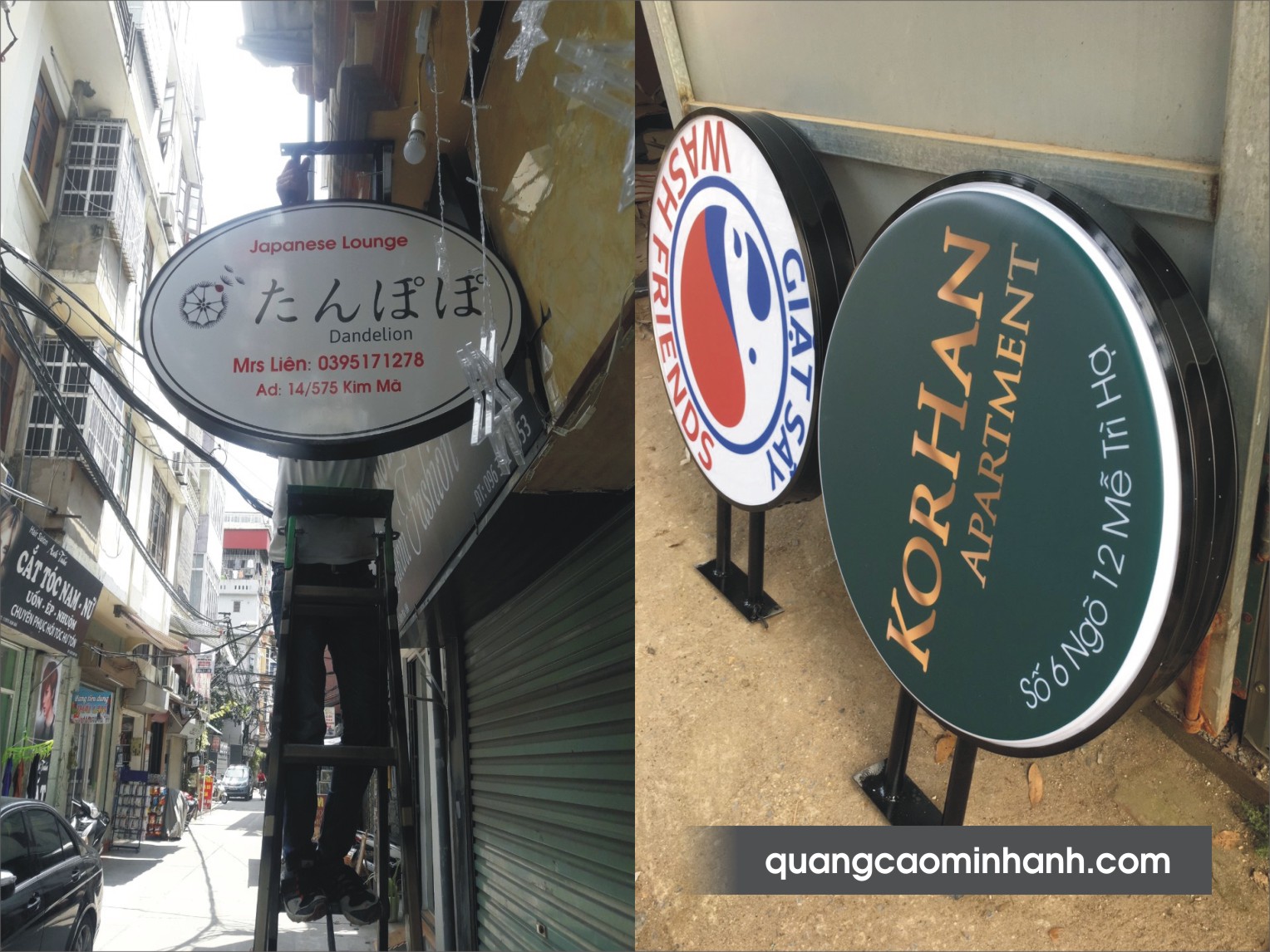 Biển vẫy mica hút nổi