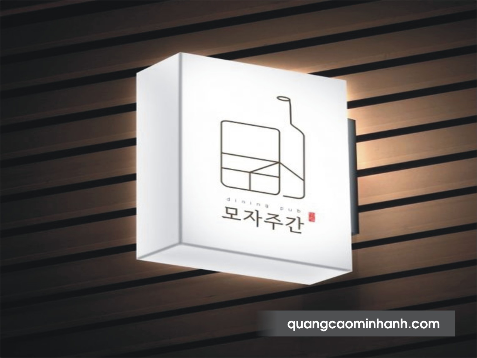 Biển vẫy mica đèn led