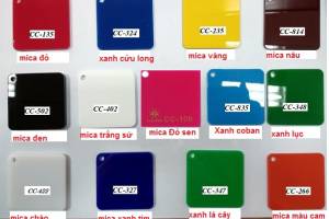 Bảng mầu Alumi - Mica